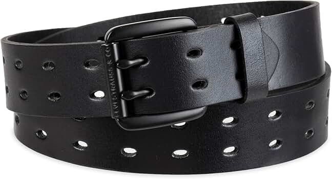 LEVI’S / double ring leather belt Amazon.com: Levi's Women's Fully Adjustable Peforated Belt
